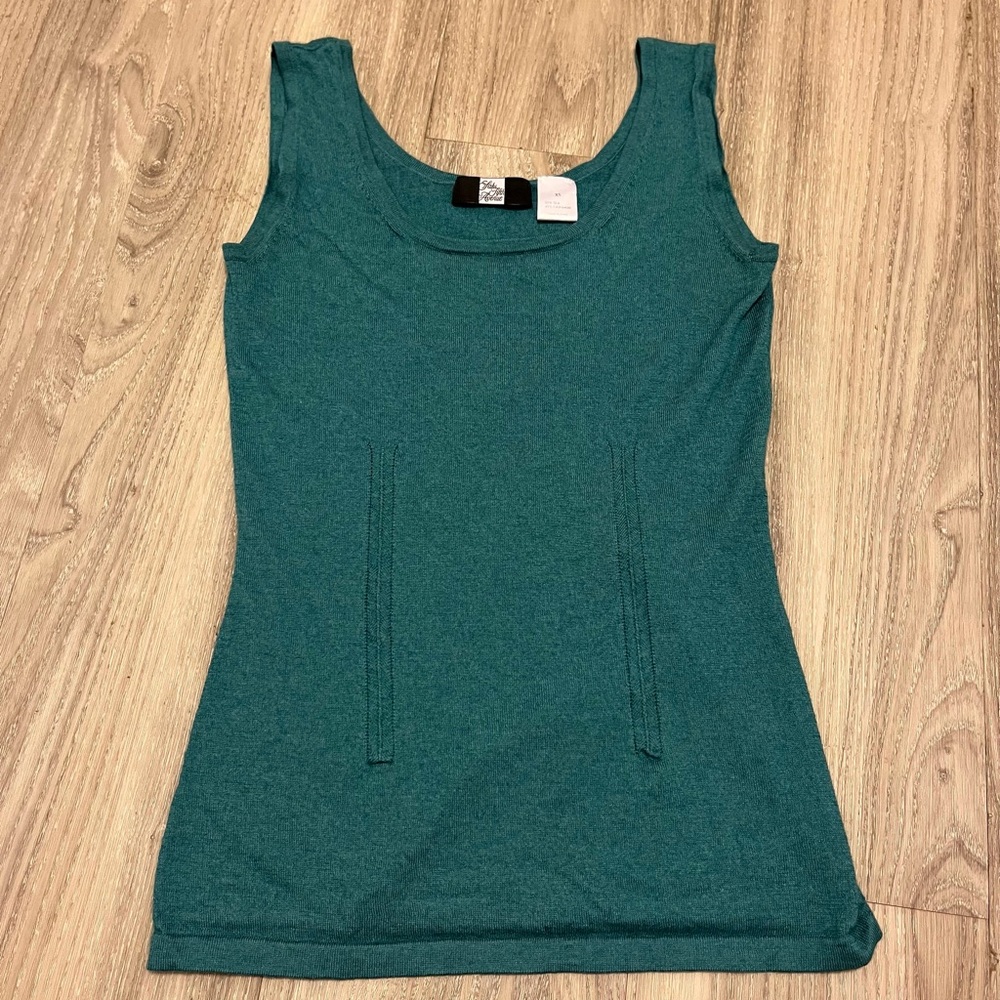 Saks Fifth Avenue Teal Tone Tank